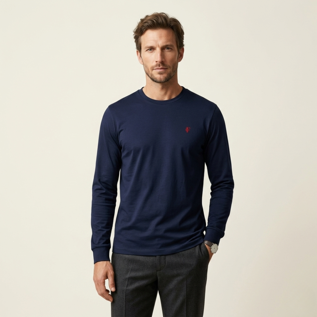 Camiseta manga longa Fendrich - Navy